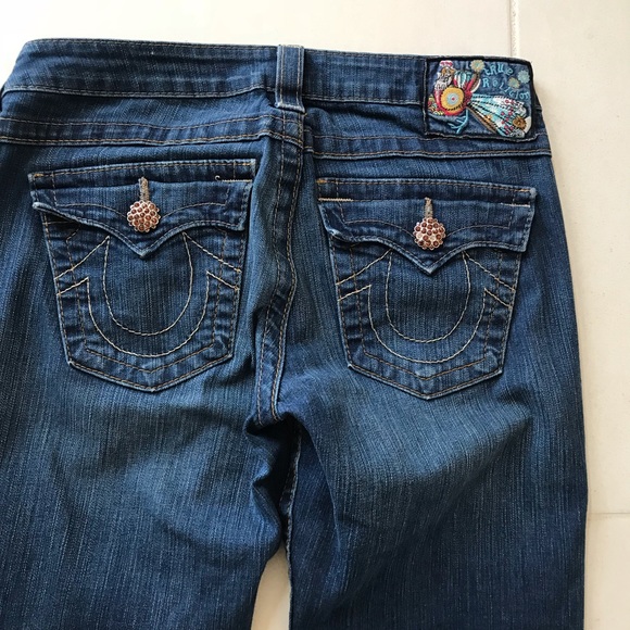 True Religion Denim - True Religion Jeweled Straight Leg Jeans J125